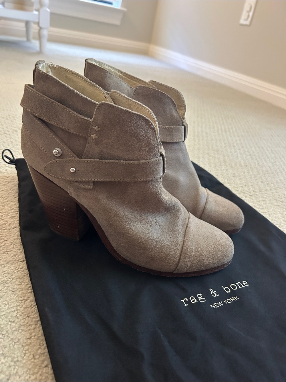 Rag & Bone Harrow Boots in Stone